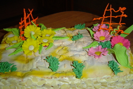 Торт "цветы в пустыне": шаг 8