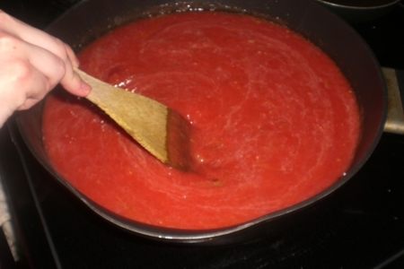 Спагетти с яблочно-томатным соусом: шаг 9