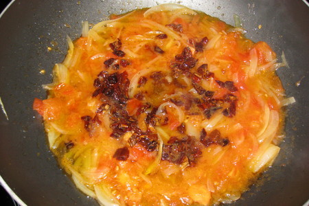 Паста с тунцом (tagliatelle with tuna and sun dried tomatoes): шаг 3