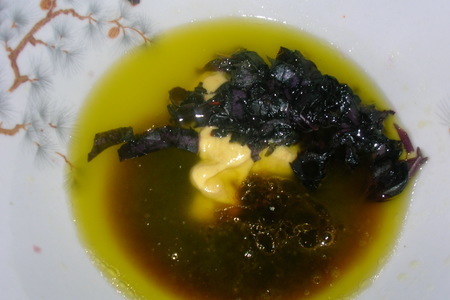 Бризоль из рыбы с овощами гриль в базиликовом соусе: шаг 5