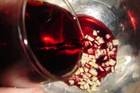Стейки из говяжьего филе в винном маринаде с соусом чимичури: шаг 2