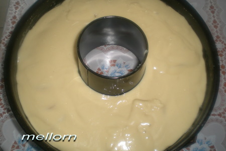 Йогуртовый кекс с персиками: шаг 2