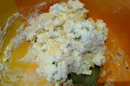 Конвертики из кабачков с творожно-сырной начинкой: шаг 3