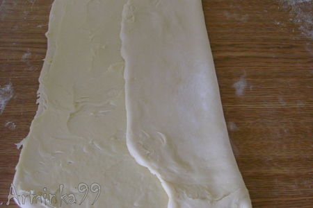 Слоеное тесто, которое не требует охлаждения и  "гата" из него: шаг 5