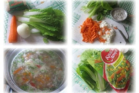Рисово-овощной суп "выросла на грядке капустка ребяткам": шаг 1