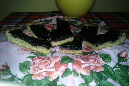 Постный пирог из овсянки с ягодной заливкой: шаг 4