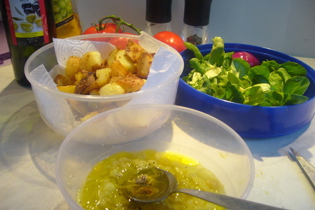 Картофельный салат с помидорами: шаг 4