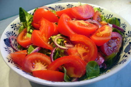 Картофельный салат с помидорами: шаг 6