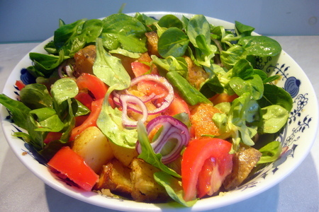 Картофельный салат с помидорами: шаг 7
