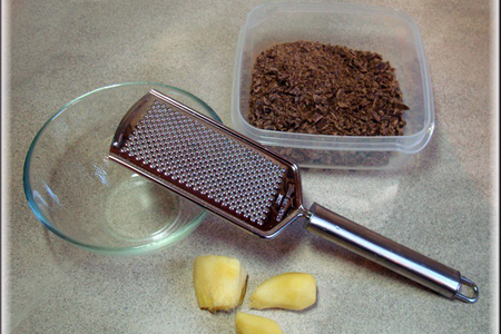 Профитроли с манговым кремом и шоколадом "три имбирьки" приготовленные для дуэли с моей любимкой.: шаг 15