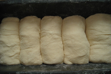 Хлеб тостовый "облачко"  // cream cheese bread: шаг 9
