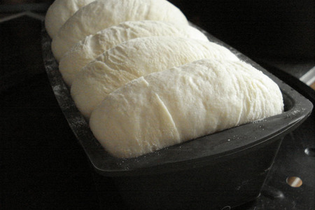Хлеб тостовый "облачко"  // cream cheese bread: шаг 10