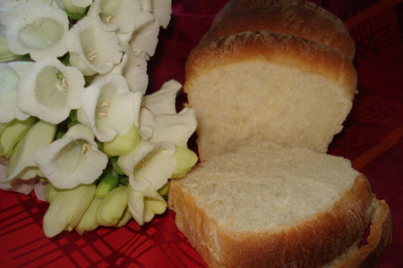 Хлеб тостовый "облачко"  // cream cheese bread: шаг 13