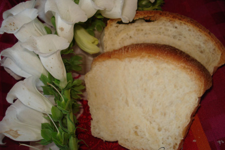Хлеб тостовый "облачко"  // cream cheese bread: шаг 14