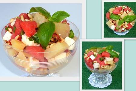 Освежающий простой арбузный салат - а вы попробуйте!: шаг 2