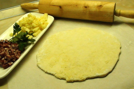 Овощное рагу в домашнем слоёном тесте. пирог с тушёными овощами.: шаг 13
