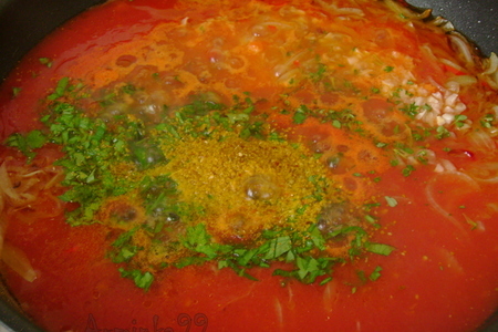 Рыба с карри и имбирем в томатном соусе: шаг 2