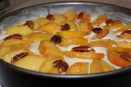 Пирог с персиками  и орехами пекан: шаг 4