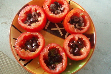 Форель с фаршированными помидорами(2 в одном): шаг 4