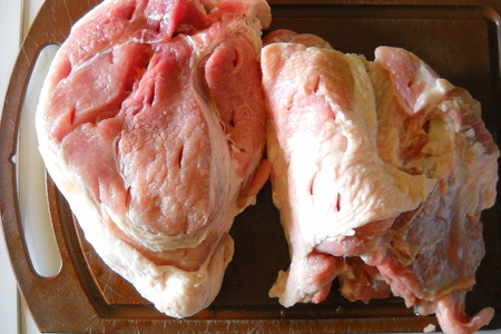 Свинина маринованная запеченная с двумя видами начинки.: шаг 3