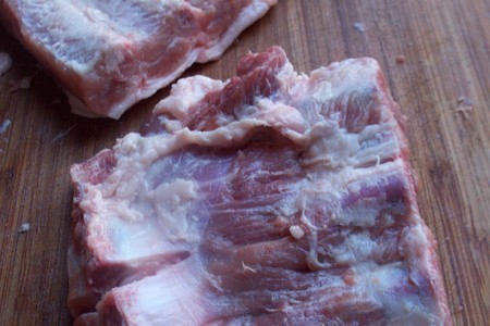 Свиные рёбрышки с кленовым сиропом  в духовке"а ля барбекю": шаг 2