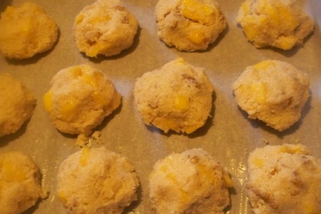 Печенье  кокосовое с орехами и манго: шаг 7