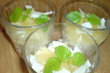 Десерт "pina-colada" из кокосового риса и ананаса: шаг 9