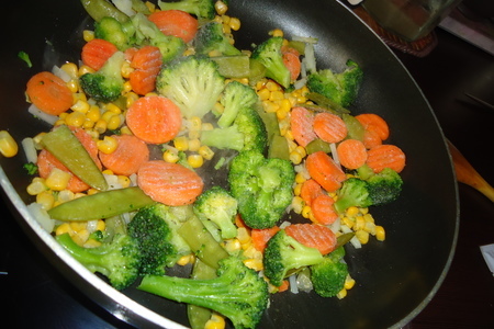 Легкий и вкусный ужин // грудки с овощным гарниром: шаг 6