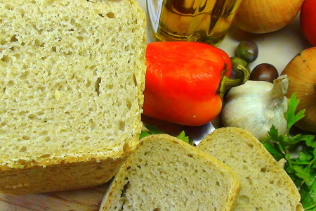 Пресный тосканский хлеб. (серый, формованный на закваске.): шаг 16