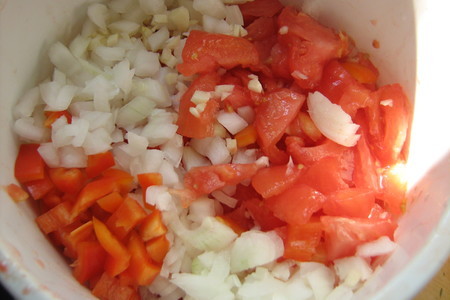 Густой суп с помидорами,картофелем и яйцом.: шаг 3