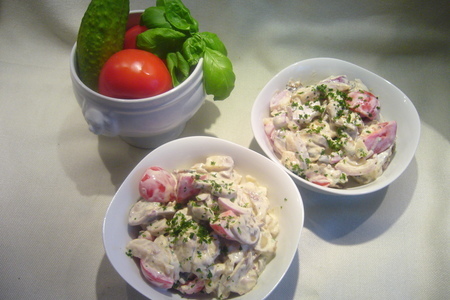 Селедочный салат с белыми грибами и шампиньонами: шаг 9