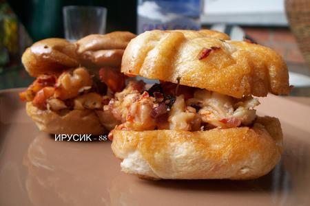 Lobster rolls  / lobster sandwich /сандвич с мясом лобстера.: шаг 13