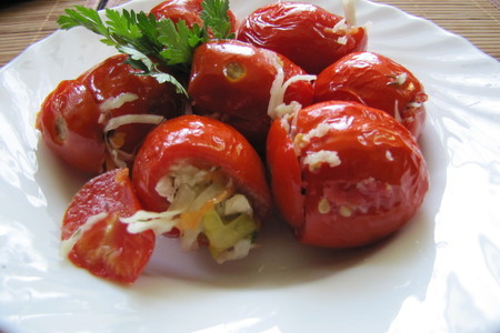 Квашеные фаршированные помидорчики по-армянски: шаг 2