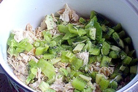 Фруктовый салат с курицей: шаг 3