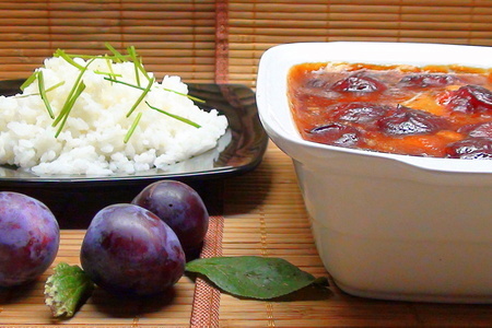 Свинина с карамельными сливами и кисло-сладким соусом. "борьба с урожаем" в китайском стиле!: шаг 6