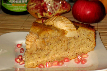 Яблочно-ореховый пирог с медовой пропиткой "5771": шаг 6