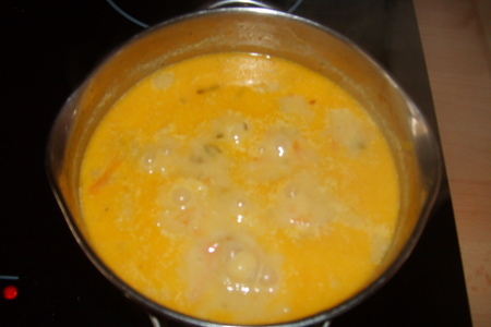 Суп-пюре с креветками "по-франкийски": шаг 3