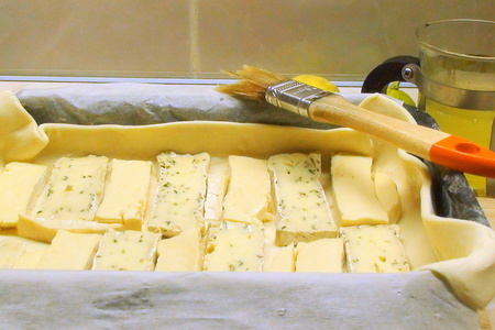 Пирог с камамбером и инжиром «натальин день» и сырные палочки, как бонус.: шаг 6
