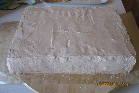 Слоеное тесто и торт "наполеон" в виде чемодана: шаг 23