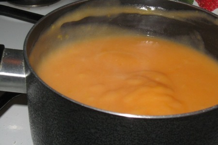 Заварной крем на апельсиновом соке: шаг 1
