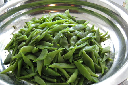 Салат из зелёной стручковой фасоли: шаг 2