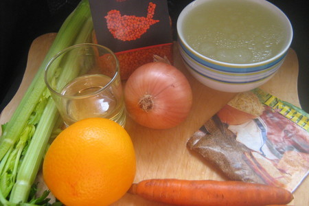 Чечевично-апельсиновый суп-пюре: шаг 1