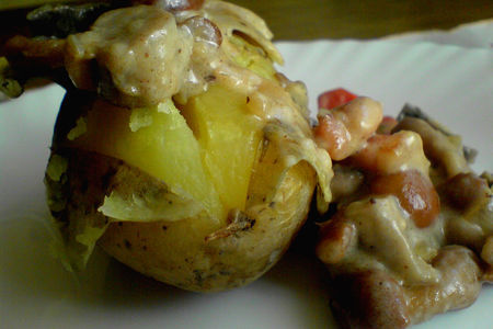 Запечённый картофель с грибным рагу: шаг 12