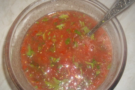 Мясные конкильони в томатной заливке: шаг 2