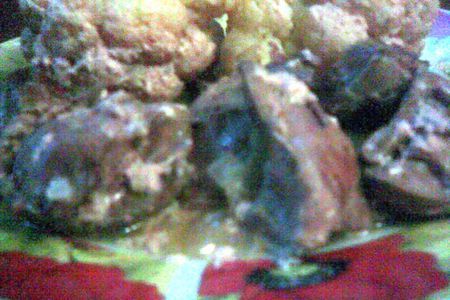 Печень куриная  с цветной капустой, запеченные в сливках: шаг 8