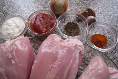 Курица "тикка" с огуречным салатом "райта": шаг 1