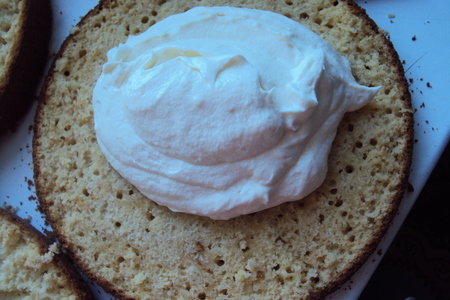 Торт "крош" для племянника:) (ванильный бисквит с белым шоколадом): шаг 11