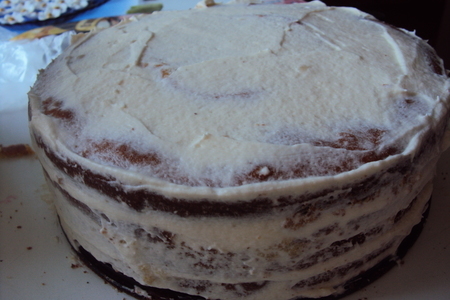 Торт "крош" для племянника:) (ванильный бисквит с белым шоколадом): шаг 12