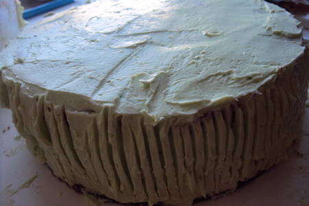 Торт "крош" для племянника:) (ванильный бисквит с белым шоколадом): шаг 13
