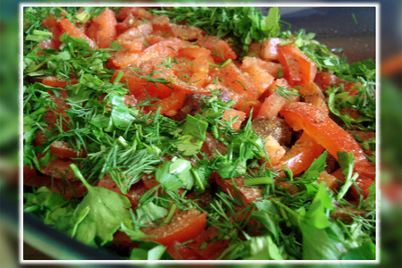 Салат из овощей по методу "сухой обжарки": шаг 14